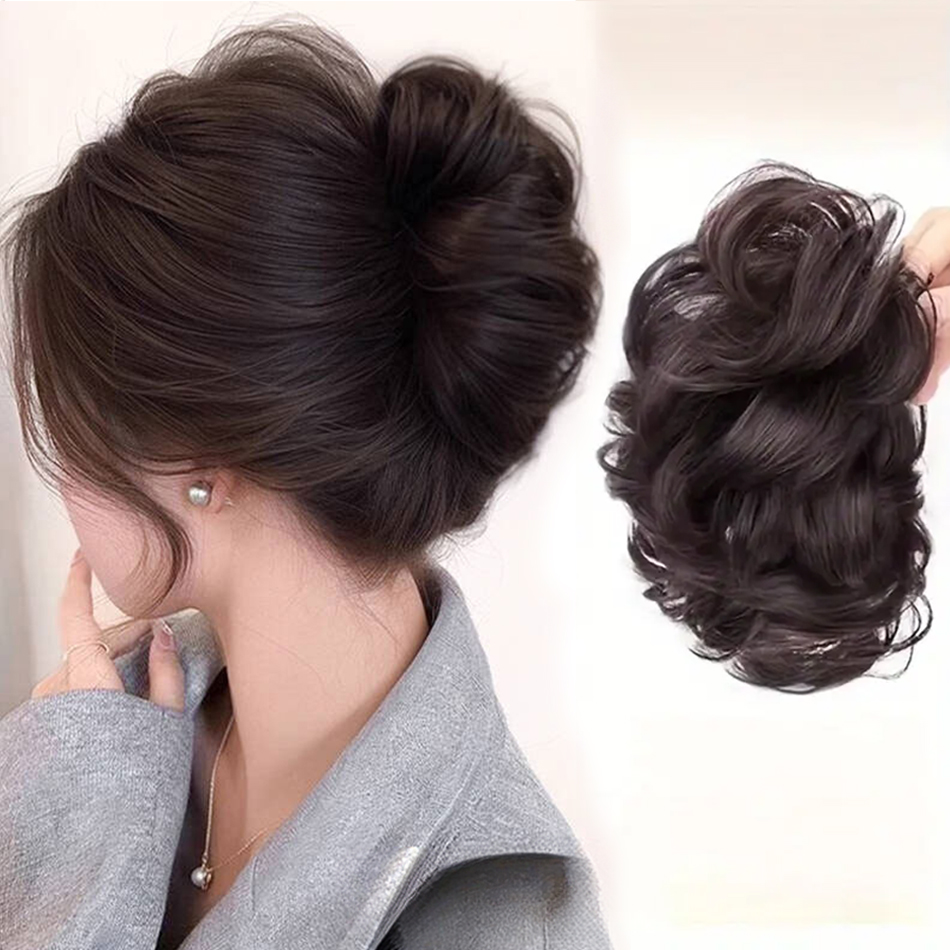 Claw Clip Messy Bun Hair Piece - Sentetik Dağınık Topuz Saç Parçası Pençe