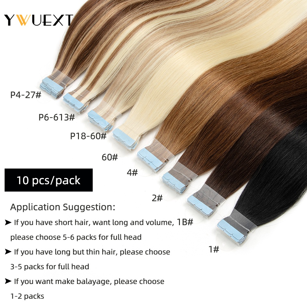YWUEXT Mini bant içinde insan  - Invisible Tape In Extensions Real Hair incelemesi ve fiyatı