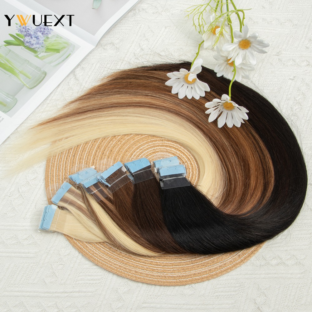 YWUEXT Mini bant içinde insan  - Invisible Tape In Extensions Real Hair incelemesi ve fiyatı