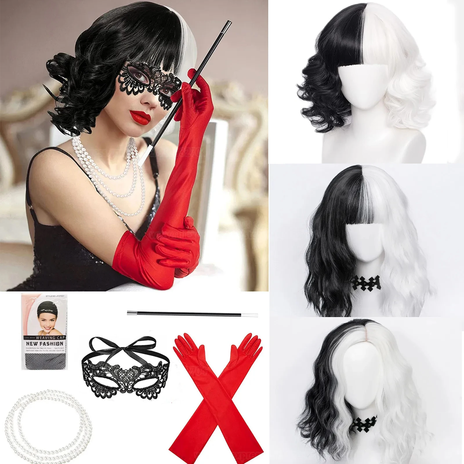 Konvansiyon Anime Cruella de V - Synthetic Braided Wigs For Black Women incelemesi ve fiyatı