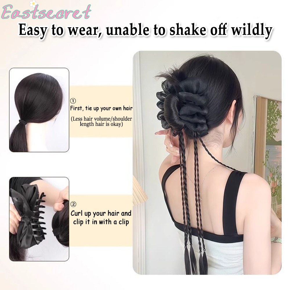 Siyah Kurdeleli, Yarım Bağlama - Claw Clip Messy Bun Hair Piece incelemesi ve fiyatı