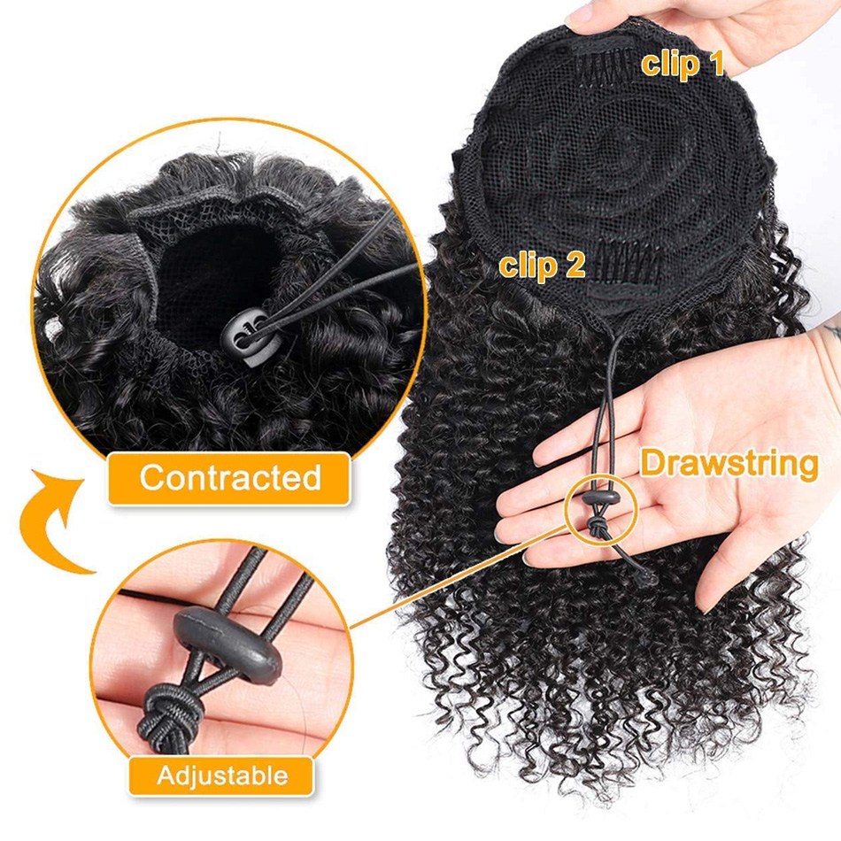 Atkuyruğu Afro Kıvırcık Saç Po - Seamless Clip In Hair Extensions Human Hair incelemesi ve fiyatı