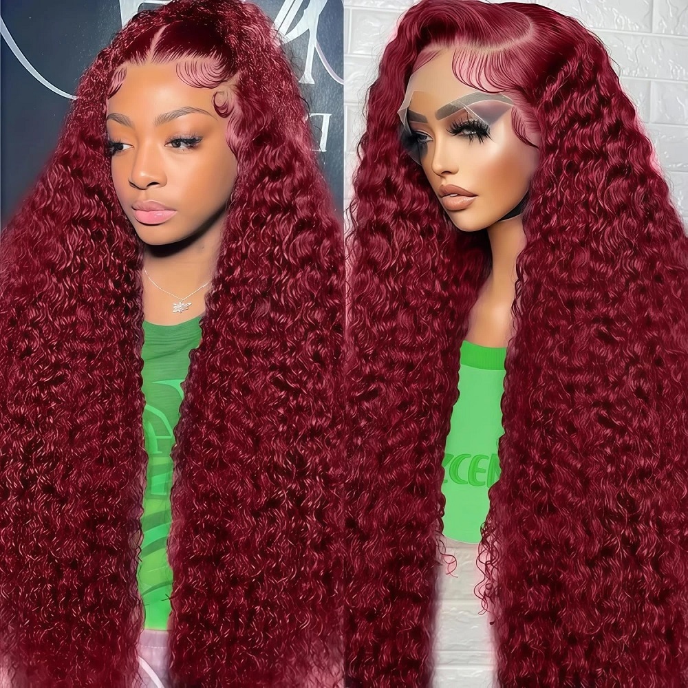 99J Bordo Renkli Derin Dalgalı - Lace Front Wigs incelemesi ve fiyatı