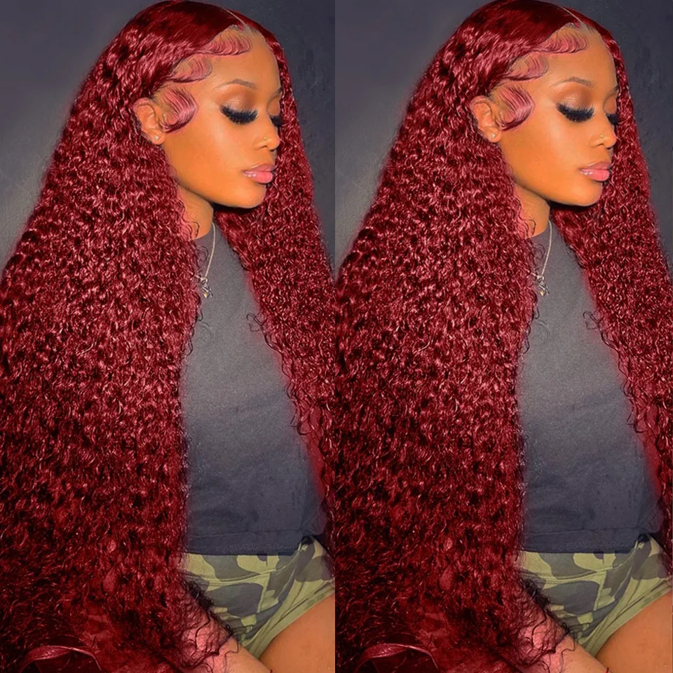 99J Bordo Renkli Derin Dalgalı - Lace Front Wigs incelemesi ve fiyatı