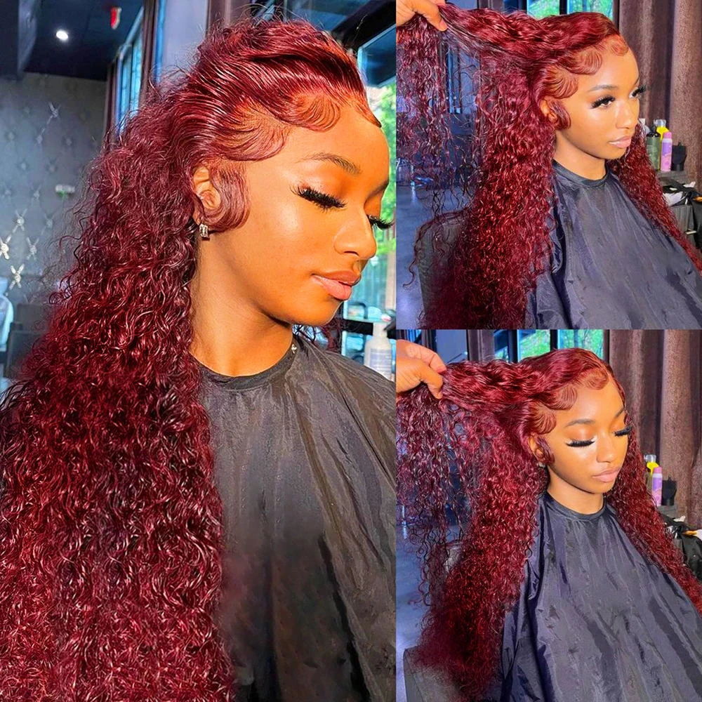99J Bordo Renkli Derin Dalgalı - Lace Front Wigs incelemesi ve fiyatı