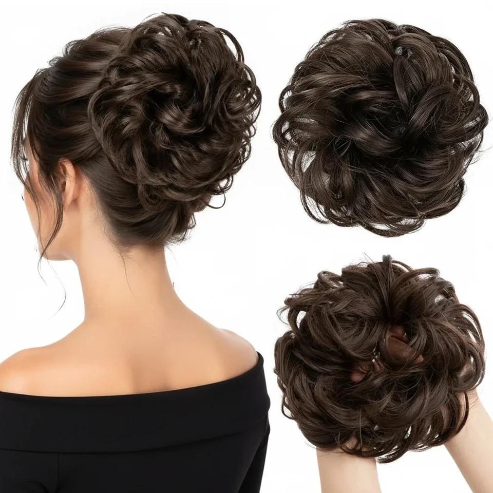 Şık, Dalgalı ve Hafif Dağınık  - Claw Clip Messy Bun Hair Piece incelemesi ve fiyatı