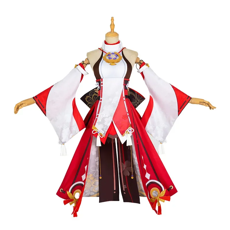 Yae Miko Cosplay Kostüm Oyunu  - Synthetic Wigs incelemesi ve fiyatı