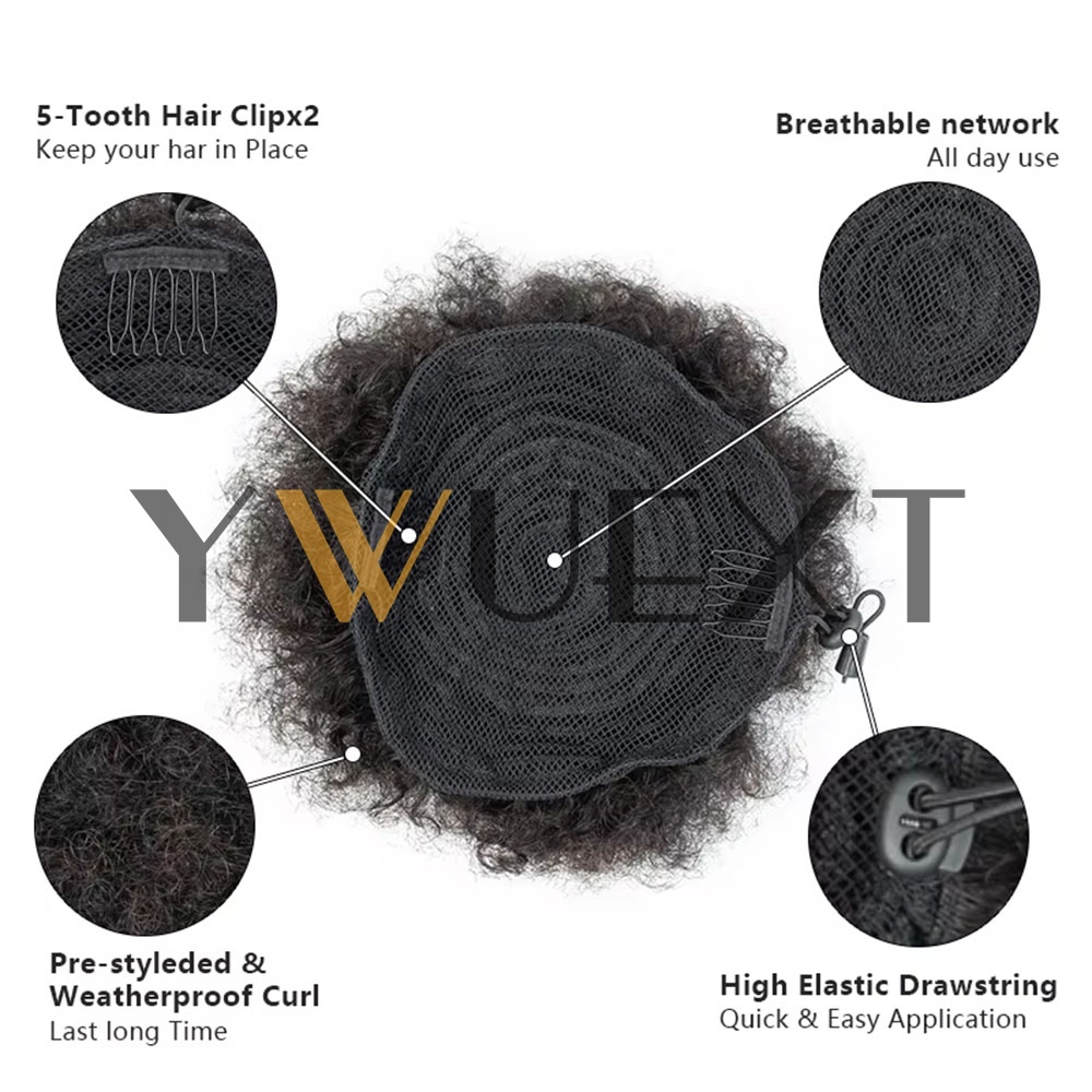 Afro Puff At Kuyruğu 4-6 İnç G - Drawstring Afro Curly Puff Ponytail incelemesi ve fiyatı