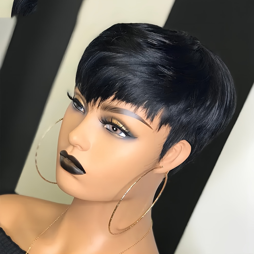 Kısa Pixie Peruk İnsan Saç Kat - Short Pixie Cut Wig Human Hair Cheap incelemesi ve fiyatı