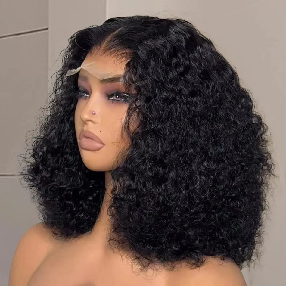 8-16 İnç Bob Kıvırcık Gerçek S - Glueless Wear And Go Human Hair Wig incelemesi ve fiyatı