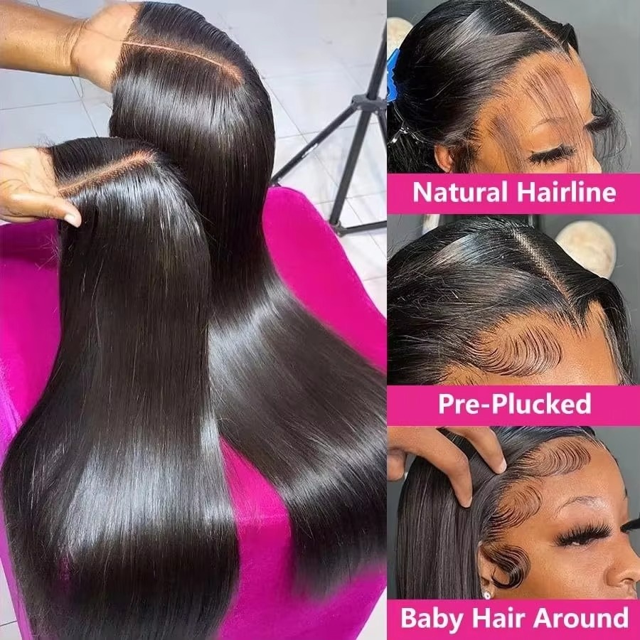 36 38 İnç 13x6 HD Şeffaf Düz S - Glueless Wear And Go Human Hair Wig incelemesi ve fiyatı