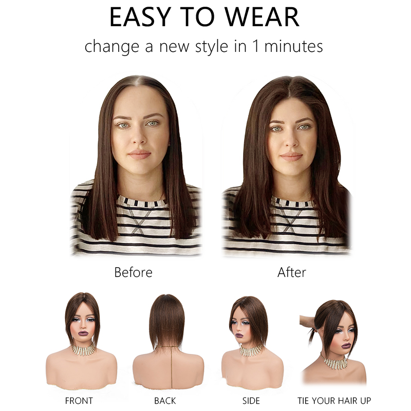 10 inç % 100% İnsan Saç 13X12  - Seamless Clip In Hair Extensions Human Hair incelemesi ve fiyatı
